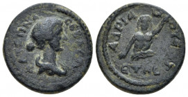 Cilicia, Mopsus Faustina junior, daughter of Antoninus Pius and wife of Marcus Aurelius Bronze circa 161-176, Æ 17.80 mm., 4.68 g.
Draped bust r. Rev...