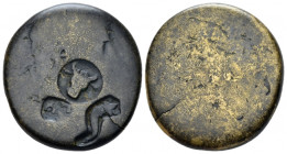 Seleucis ad Pieria, Antioch Gaius, 37-41 As circa 41 (year 5), Æ 24.30 mm., 14.53 g.
Laureate head r; c/m: ΓΑ/Ε, cornucopia and bucranium. Rev. SC wi...