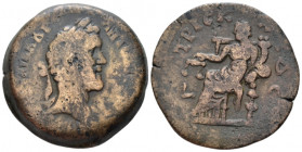 Egypt, Alexandria Antoninus Pius, 138-161 Drachm circa 149-150 (year 13), Æ 32.60 mm., 28.10 g.
Laureate bust r., drapery on l. shoulder. Rev. L ΤΡΙϹ...