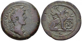 Egypt, Alexandria Antoninus Pius, 138-161 Drachm circa 150-151 (year 14), Æ 35.10 mm., 21.96 g.
Laureate and draped bust r. Rev. Griffin seated, r., ...