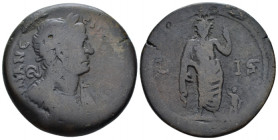 Egypt, Alexandria. Dattari. Trajan, 98-117 Drachm circa 112-113 (year 16), Æ 33.00 mm., 18.56 g.
Laureate, draped and cuirassed bust r. Rev. Harpocra...