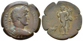 Egypt, Alexandria. Dattari. Hadrian, 117-138 Diobol circa 131-132 (year 16), Æ 24.80 mm., 7.39 g.
Laureate, draped and cuirassed bust r. Rev. Harpocr...