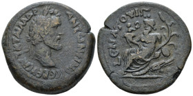 Egypt, Alexandria. Dattari. Antoninus Pius, 138-161 Drachm circa 145-146 (year 9), Æ 34.50 mm., 27.08 g.
Laureate head r. Rev. L ƐΝΑΤΟV Nilus seated ...
