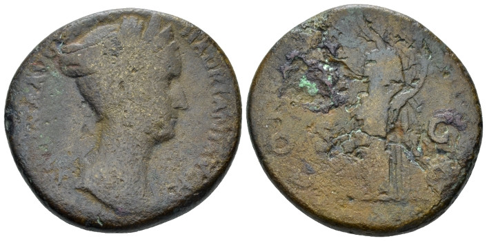 Sabina, wife of Hadrian Sestertius Rome circa 136-138, Æ 28.00 mm., 27.40 g.
 D...