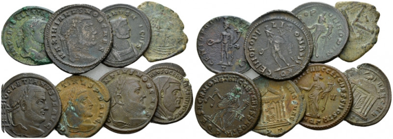 Large lot of 8 Follis III-IV century, Æ 25.00 mm., 
Large lot of 8 Follis.

V...