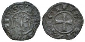 Brindisi, Frederick II Emperor, 1197, 1220 Denaro 1197-1198, billon 14.50 mm., 0.61 g.
Travaini 10. Sp. 55. MIR 261. MEC IV -.

Extremely rare. Ver...