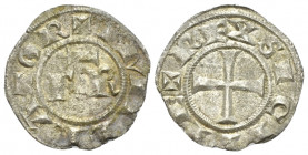 Brindisi, Frederick II Emperor, 1197-1250. Denaro 1221, billon 17.90 mm., 0.69 g.
Travaini 23. Sp. 109. MIR 271, MEC 14, 537.

Good Very Fine.