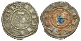 Brindisi, Frederick II Emperor, 1197-1250. Half Denaro 1221, billon 14.50 mm., 0.40 g.
Travaini 272. Sp. 110. MIR 272. MEC 14, 542.

Rare. Very Fin...