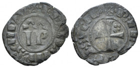 Messina, Frederick II Emperor, 1197-1250. Denaro 1246, billon 16.00 mm., 0.72 g.
Travaini 42. Sp. 139. MIR 288. MEC 563.

Very Fine/Good Very Fine.