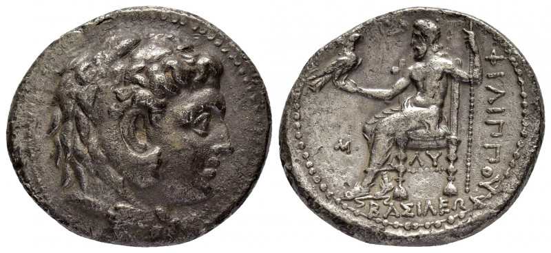 KINGS of MACEDON.Philip III.(323-317).Babylon.Tetradrachm.

Obv : Head of Herakl...