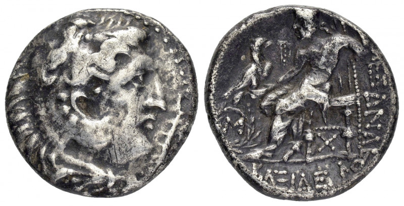 KINGS of MACEDON. Alexander III.(336-323 BC).Babylon.Tetradrachm.

Obv : Head of...