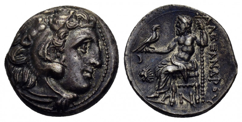 KINGS of MACEDON.Antigonos I.(circa 306-301 BC).Kolophon.Drachm.

Obv : Head of ...