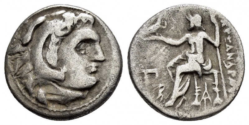 KINGS OF MACEDON. Alexander III.(336-323 BC).Drachm.
 
Obv : Head of Herakles ri...