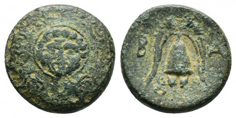 KINGS of MACEDON.Philip III.(323-317 BC).Salamis.Ae

Obv : Macedonian shield, wi...