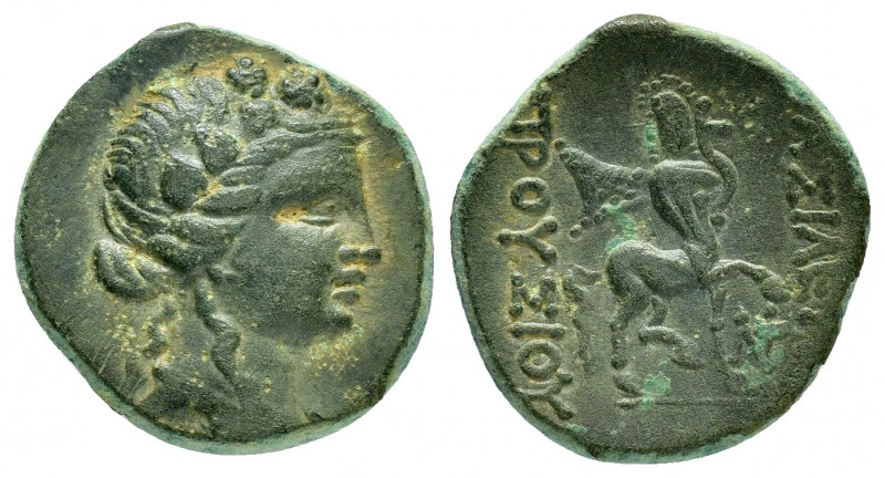 KINGS of BITHYNIA.Prusias II.(182-149 BC).Ae.

Obv : Wreathed head of Dionysos r...