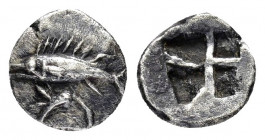 MYSIA.Kyzikos.(6th century BC).Obol.

Obv : Tunny fish.

Rev : Quadripartite incuse square.

Condition : Nicely toned.Good very fine.

Weight : 0.56 g...