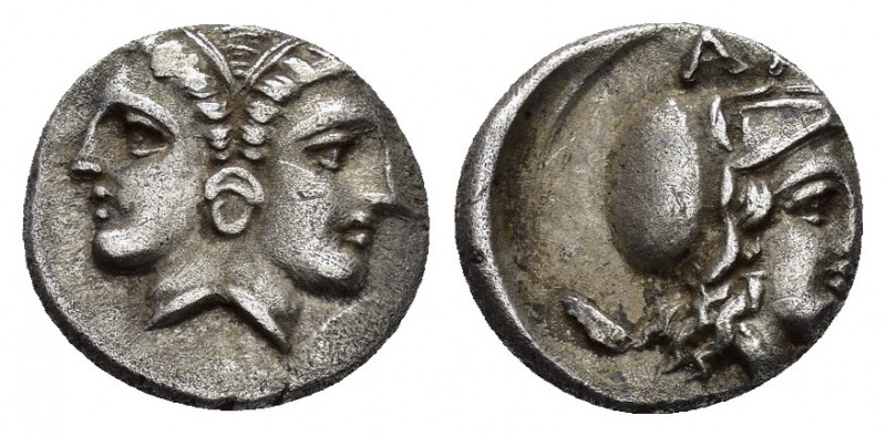 MYSIA.Lampsakos.(4th-3rd century BC).Diobol.

Obv : Janiform female head.

Rev :...