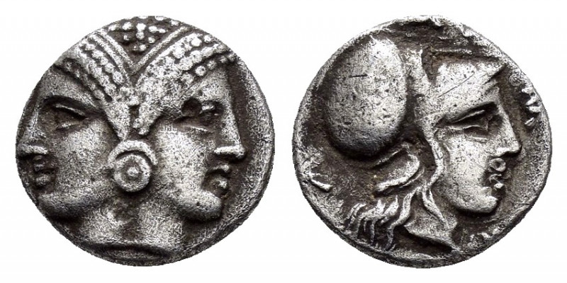 MYSIA.Lampsakos.(4th-3rd century BC).Diobol.

Obv : Janiform female head.

Rev :...