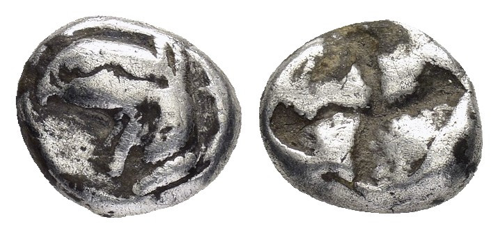 IONIA.Phokaia.(Circa 521-478 BC).Hemidrachm.

Obv : Head of griffin left.

Rev :...