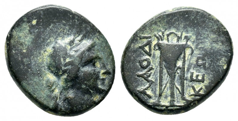 PHRYGIA.Laodicea.(Circa 133-80 BC).Ae.

Obv : Laureate head of Apollo right.

Re...