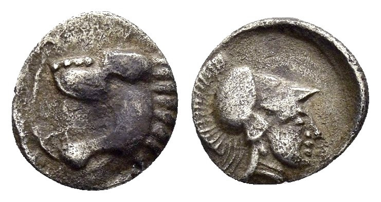 PAMPHYLIA.Side.(3rd-2nd centuries BC).Obol.

Obv : Helmeted head of Athena right...