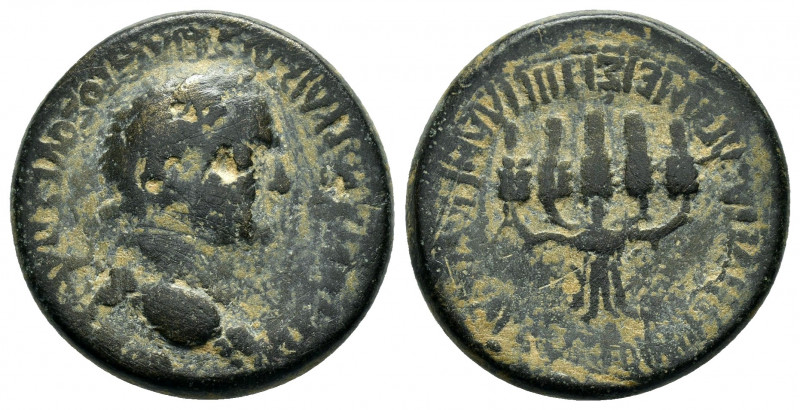 PHRYGIA.Apameia.Vespasian.(69-79).Ae.

Obv : AYTOKPATΩP KAIΣAP ΣEBAΣTOΣ OYEΣΠΑΣI...