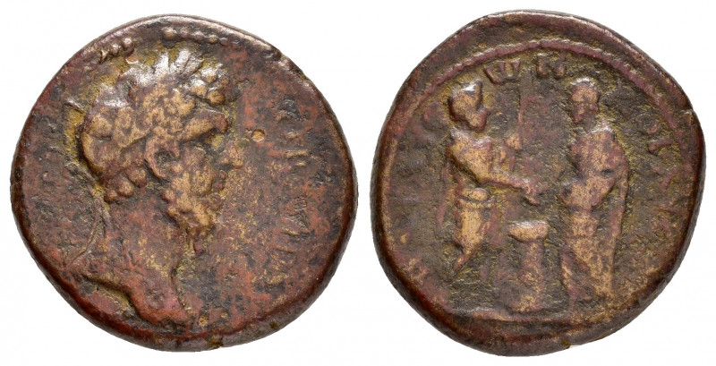 LYCAONIA.Barata.Lucius Verus .(161-169).Ae.

Obv : ΑΥΤΟΚ ΚΑΙϹ Λ ΑΥΡΗ ΟΥΗΡΟϹ ϹƐΒ ...