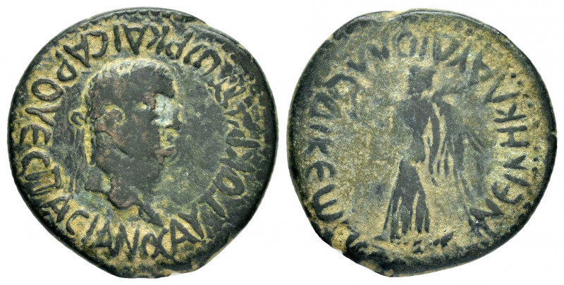 LYCAONIA.Laodicea Combusta.Vespasian.(69-79).Ae.

Obv : AYTOKPATωP KAICAP OYЄCΠA...