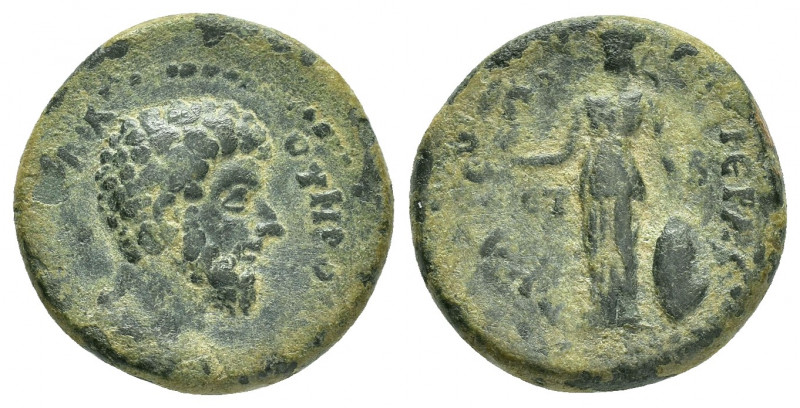 CAPPADOCIA.Tyana.Lucius Verus.(161-169).Ae. 

Obv : AVTOKPA OYHPOC.
Laureate, dr...