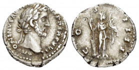ANTONINUS PIUS.(138-161).Rome.Denarius. 

Obv : ANTONINVS AVG PIVS P P TR P XVI.
Laureate head right.

Rev : COS IIII.
Fortuna standing facing, head r...