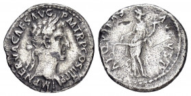 NERVA.(96-98).Rome.Denarius.

Obv : IMP NERVA CAES AVG P M TR P COS III P P.
Laureate head right.

Rev : AEQVITAS AVGVST.
Aequitas standing left with ...