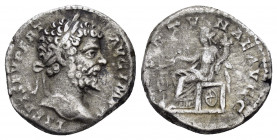 SEPTIMIUS SEVERUS.(193-211).Rome.Denarius. 

Obv : SEVERVS PIVS AVG.
Laureate head of Septimius Severus to right.

Rev : FORTVNA REDVX.
Fortuna seated...