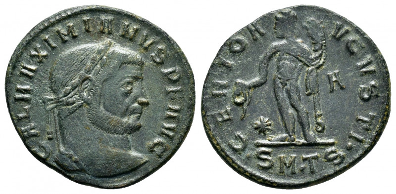 MAXIMINUS II.(309-313).Thessalonica.Follis. 

Obv : CAL MAXIMINVS P F AVG.
Head ...