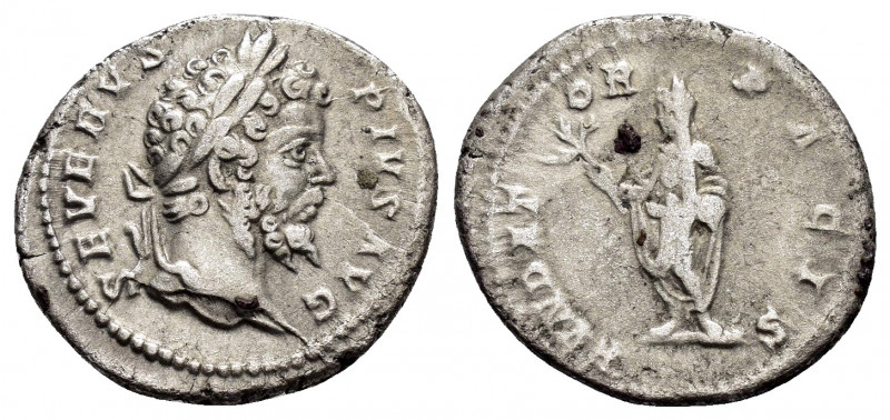 SEPTIMIUS SEVERUS.(193-211).Rome.Denarius. 

Obv : SEVERVS PIVS AVG.
Laureate he...