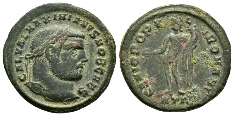 MAXIMINUS II.(310-313).Follis. 

Obv : GAL VAL MAXIMINVS NOB CAES.
Laureate bust...