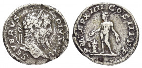 SEPTIMIUS SEVERUS.(193-211).Rome.Denarius.

Obv : SEVERVS PIVS AVG.
Laureate head right. 

Rev : P M TR P XVI COS III P P.
Genius standing left, holdi...