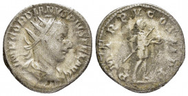 GORDIAN III.(238-244).Rome.Antoninianus.

Obv : IMP GORDIANVS PIVS FEL AVG.
Radiate draped cuirassed bust right.

Rev : P M TR P III COS II P P.
Gordi...
