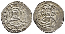 MANUEL II PALAEOLOGUS.(1391-1425).Constantinople.Stavraton.

Obv : IC XC.
Nimbate bust of Christ Pantokrator facing, raising right hand in benedict...