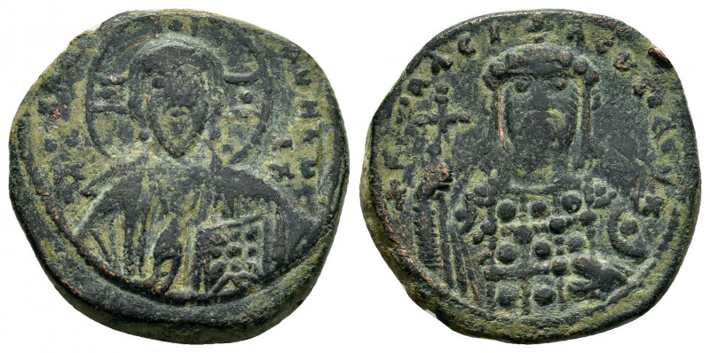 CONSTANTINE X DUCAS.(1059-1067).Constantinople.Follis.

Obv : ЄMMANOVHΛ IC XC.
B...