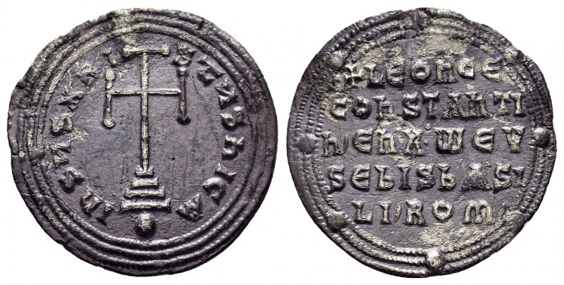 LEO VI.(886-912).Constantinople.Miliaresion.

Obv : hSЧS XRI-STЧS hICA.
Cross po...