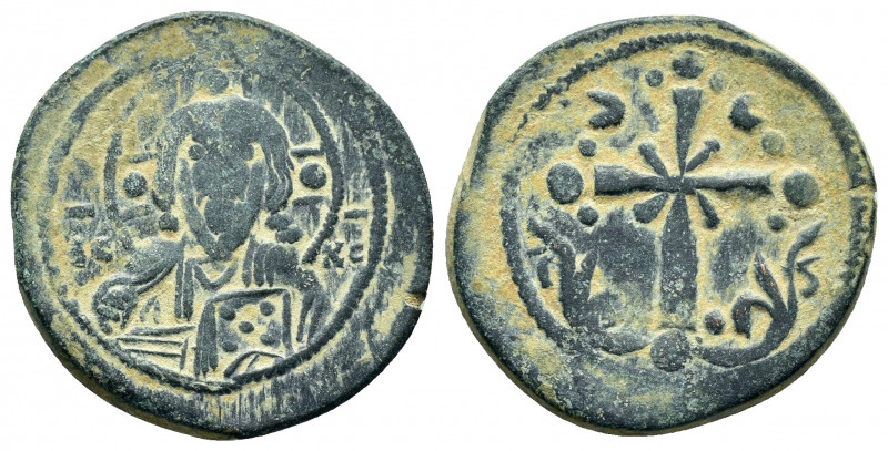 NICEPHORUS III.(1078-1081).Class I Anonymous.follis.

Obv : IC XC.
Bust of Chris...