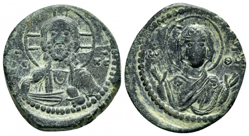 ROMANUS IV.(1068-1071).Anonymous Class G.Constantinople.Follis.

Obv : Bust of C...