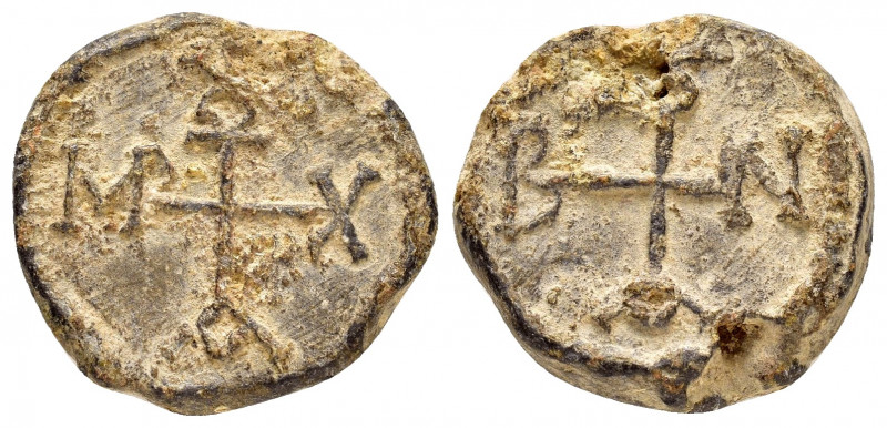 BYZANTINE LEAD SEAL.(Circa 5 th-6th Century).PB Seal.

Obv : In the name of Illu...