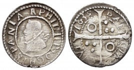 SPANISH MONORCHY.Felipe IV.(1621-1665).Barcelona.1638.1 Croat.

Obv : Bust of Felipe IV. 

Rev : Cross.
Cal-980; Cru.C.G. 4414I.

Condition : Good ver...