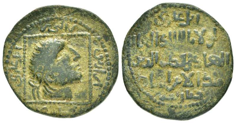 ARTUQID.Qutb al-Din Il-Ghazi II.(1176-1184 AD).Ae.

Obv : Diademed head right wi...