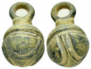 Ancient Bronze amulet.(1st-5th century ).Ae.

Condition : Good very fine.

Weight : 20.8 gr
Diameter : 16X27 mm