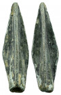 ANCIENT ROMAN BRONZE ARROW HEADS.(Circa 2 th Century). Ae.

Condition : Good very fine.

Weight : 3.1 gr
Diameter : 32 mm