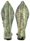 ANCIENT ROMAN BRONZE ARROW HEADS.(Circa 2 th Century). Ae.

Condition : Good very fine.

Weight : 5.08 gr
Diameter : 38 mm