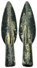 ANCIENT ROMAN BRONZE ARROW HEADS.(Circa 2 th Century). Ae.

Condition : Good very fine.

Weight : 6.02gr
Diameter : 43 mm