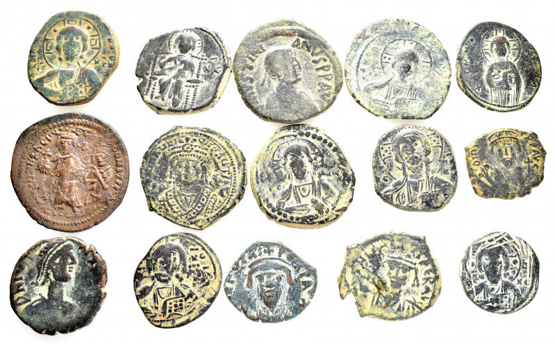 15 BYZANTINE COINS.SOLD AS SEEN. NO RETURN.